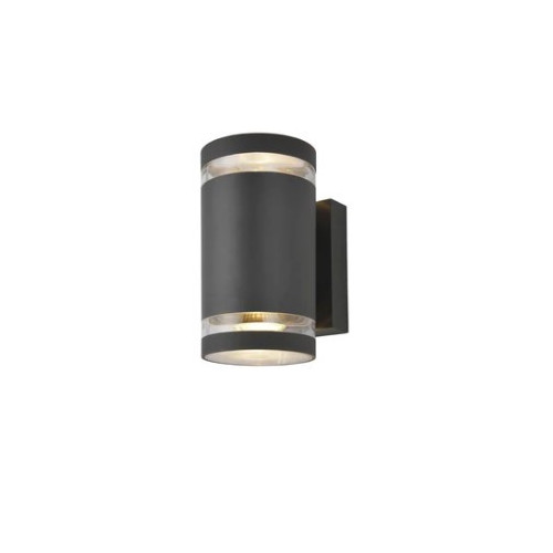 Lens Up/Down Light Anthracite Wall Light