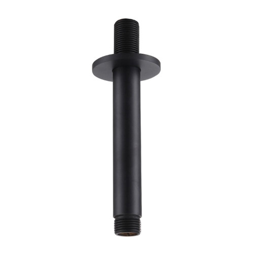 Round Matt Black Ceiling Mounted Shower Arm 120mm
