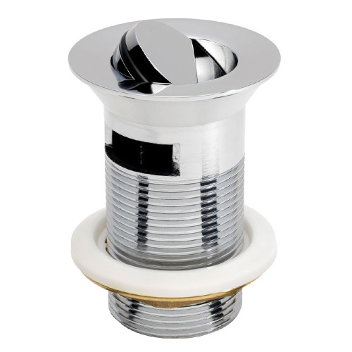 Flip Top Chrome Basin Waste (Slotted)