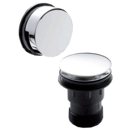 Easyclean Chrome Push Button Bath Waste & Overflow