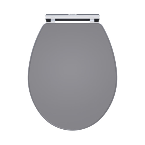 Traditional Toilet Seat (Carlton/Classique) - Satin Grey