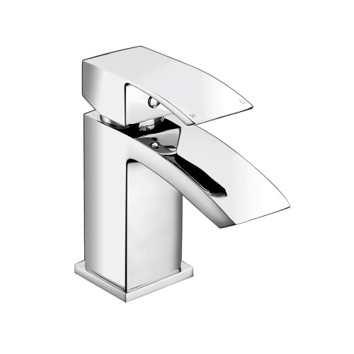 Diamanti Chrome Mini Basin Mono Mixer & Slotted Sprung Basin Waste