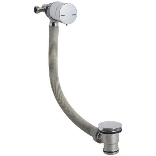 Chrome Round Single Lever Freeflow Bath Filler