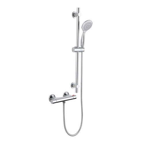 Essentials Thermostatic Shower Mixer & Slider Rail Kit - Chrome