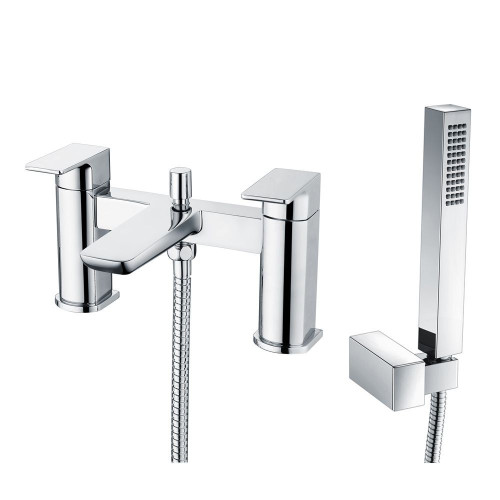 Hydro Chrome Deck Mounted Bath Shower Mixer & Shower Kit