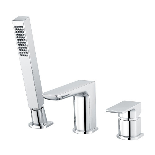 Hydro Chrome 3 Tap Hole Deck Mounted Bath Shower Mixer