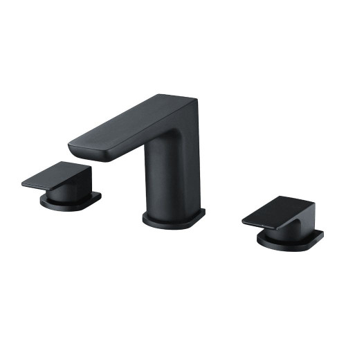 Hydro Matt Black 3 Tap Hole Deck Mounted Bath Filler