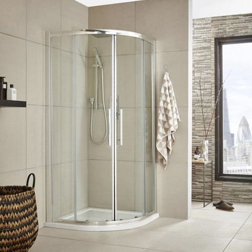 Hudson Reed Apex Chrome 800mm Quadrant Shower Enclosure - (8mm- Enclosure Only)