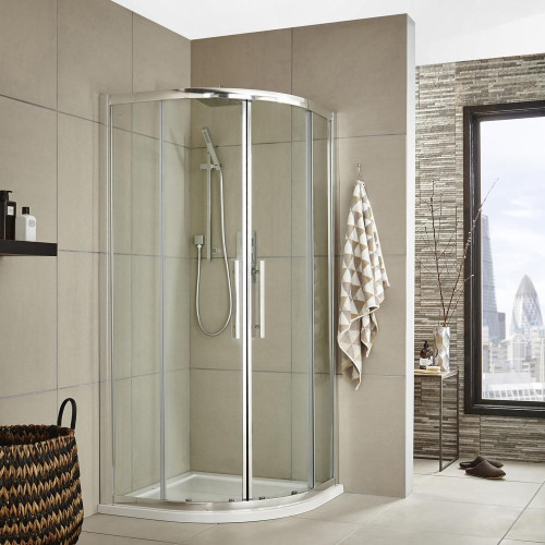 Apex 900mm Quadrant Shower Enclosure, Tray & Waste