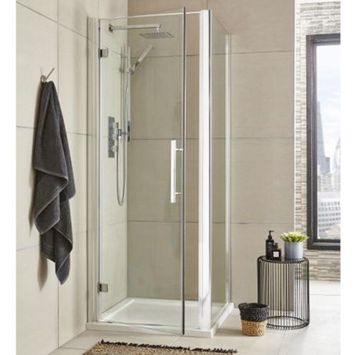 Hudson Reed Apex Chrome 700mm Hinged Shower Door