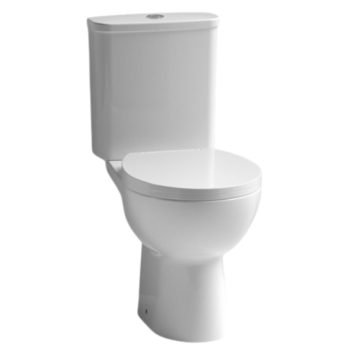 Nuie Fey Rimless Close Coupled Modern Toilet + Soft Close Toilet Seat