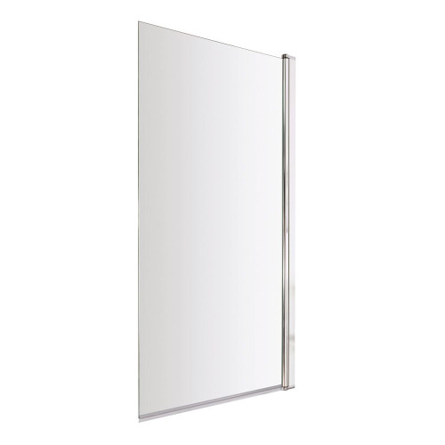 Square Edge Chrome Bath Screen 800mm x 1400mm x 6mm