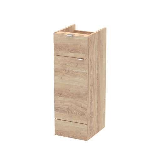 Hudson Reed Fusion Bleached Oak 300mm Drawer Line Base Unit (355mm Deep)