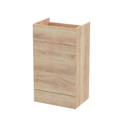 Hudson Reed Fusion Bleached Oak 500mm WC Unit (355mm Deep)