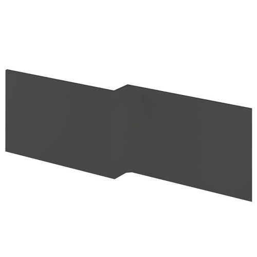 Grey Gloss 1700mm Square Shower Bath Front Panel