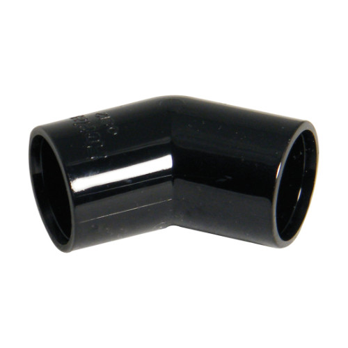 Floplast black oveflow 135 degree bend 21.5mm OS12B