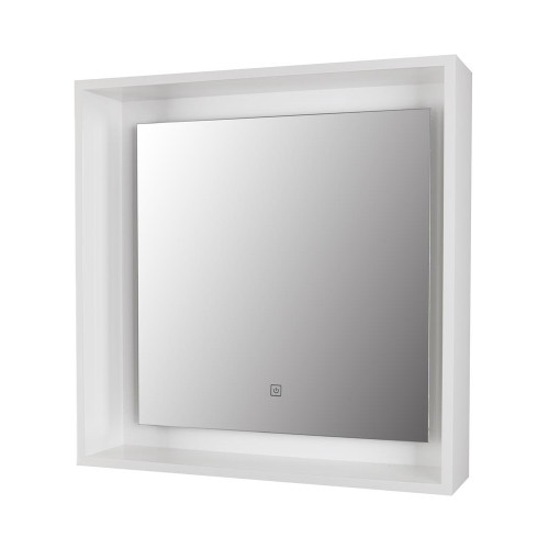Amalfi White Framed LED Mirror 600mm x 600mm