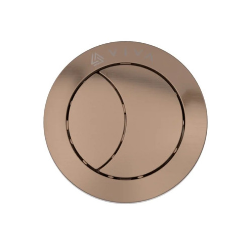 Viva Sanitary Brushed Copper Push Button (For Skylo Flush Valves)