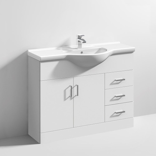 Mayford 1050mm Floor Standing Cabinet & Basin - 1 Tap Hole