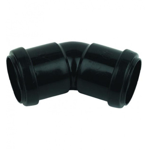 Push-Fit 135 Degree Obtuse Bend 40mm Black