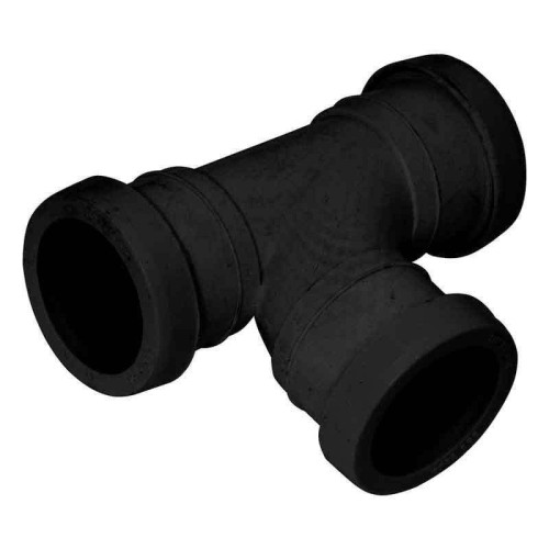 Push-Fit Tee 40mm Black