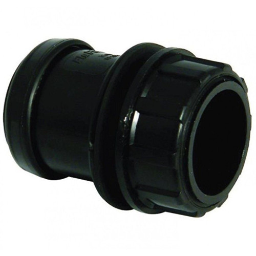 Push-Fit Tank Connector 32mm Black