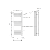 ProTek 1000mm x 400mm Chrome Heated Towel Rail