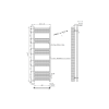 ProTek 1600mm x 500mm Chrome Heated Towel Rail