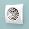 Hush White Wall Mounted Bathroom Fan with Timer & Humidity Sensor