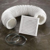 White Ventilation Fan Accessory Kit
