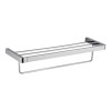 Neptune Chrome Plated Brass Towel Rack with Rail