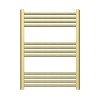 ProTek 800mm x 600mm Brushed Brass Heated Towel Rail