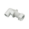Floplast White Overflow Bent Tank Connector 21.5mm OS15