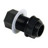 Floplast Black Overflow Straight Tank Connector 21.5mm OS14B