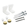Protek Angled Toilet Pan Fixing Kit (Brushed Brass Caps)