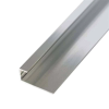 10mm Aluminium Chrome U-Trim Corner (2500mm)