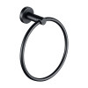 Taurus Matt Black Towel Ring