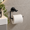Taurus Matt Black Toilet Roll Holder