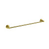 Gemini Brushed Brass Single Towel Rail
