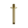 Round Brushed Brass Ceiling Mounted Shower Arm 120mm