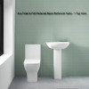 Ava Toilet & Full Pedestal Basin Bathroom Suite - 1 Tap Hole