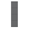 Athens Anthracite Oval Double Radiator 1800mm x 480mm