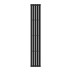 Athens Black Oval Double Radiator 1800mm x 300mm