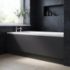 Soft Black 1800mm Bath Front Panel & Plinth