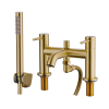 Brisbane Brushed Brass Bath Shower Mixer & Shower Kit