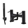 Brisbane Matt Black Bath Shower Mixer & Shower Kit