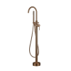 Brisbane Brushed Bronze Floor Mounted Bath Shower Mixer & Shower Kit