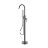 Brisbane Gunmetal Floor Mounted Bath Shower Mixer & Shower Kit