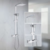 Brooklyn Square Thermostatic Shower - Chrome