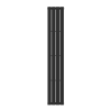 Sienna Double Panel Black Designer Radiator 1800mm x 300mm